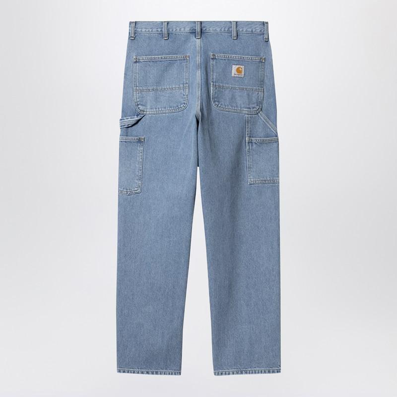 Carhartt Wip Single Knee Pant Blue In Cotton