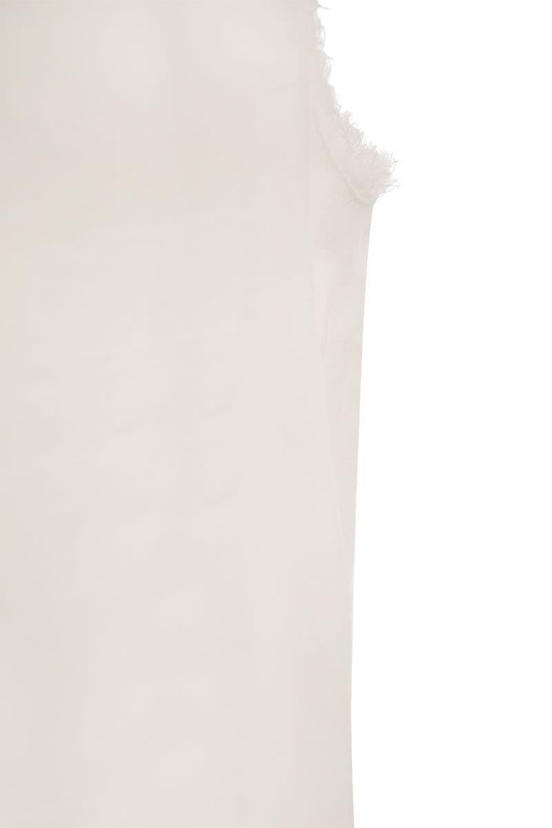 Antonelli Adrien - Linen Sleeveless Jumper in Beige