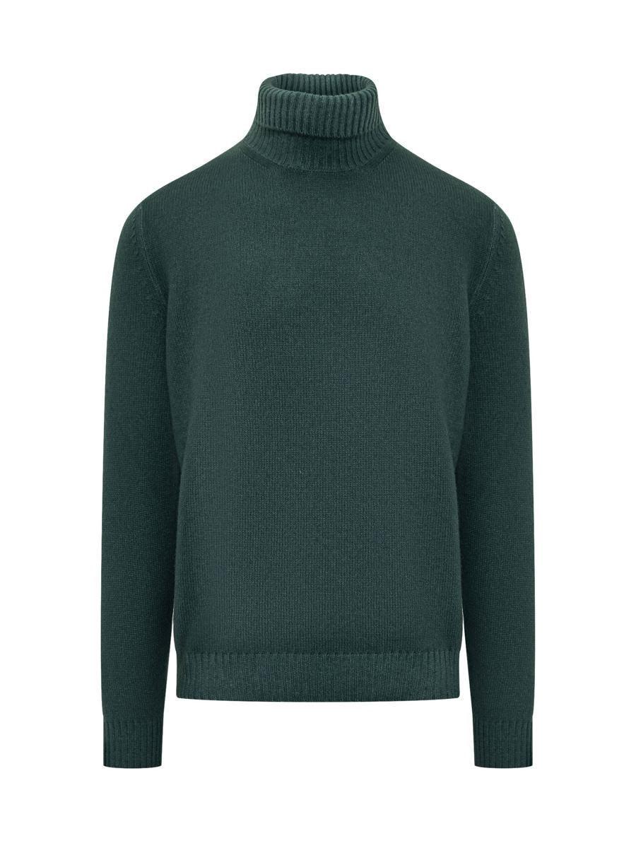 Malo Virgin Wool Sweater in Green