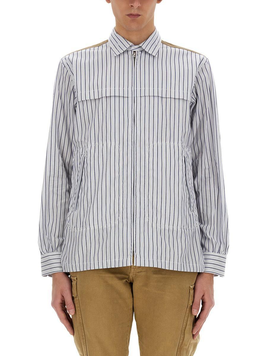 Junya Watanabe MAN Panelled Zippered Shirt