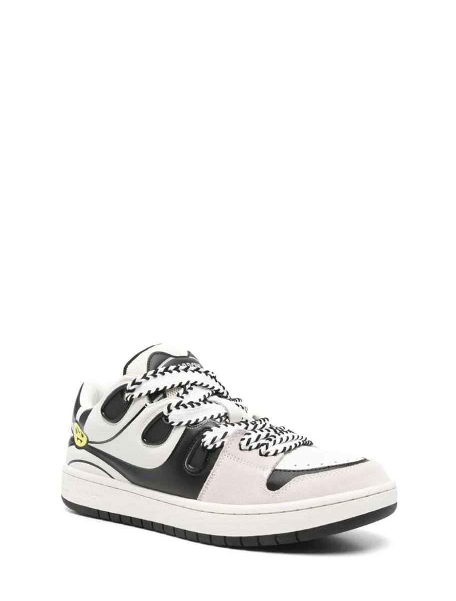 Barrow Sneakers in Off White-Nero/Black