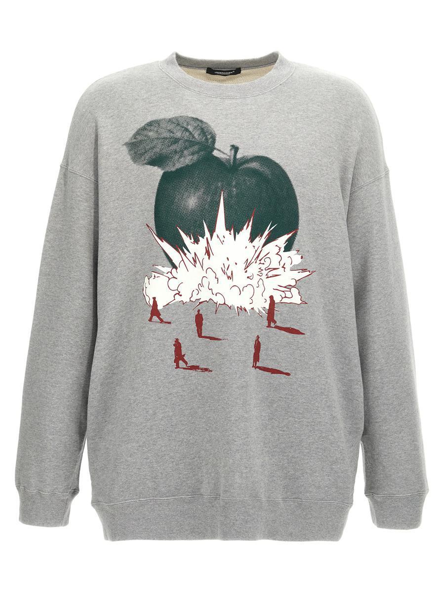 Undercover Print Sweatshirt in Gray