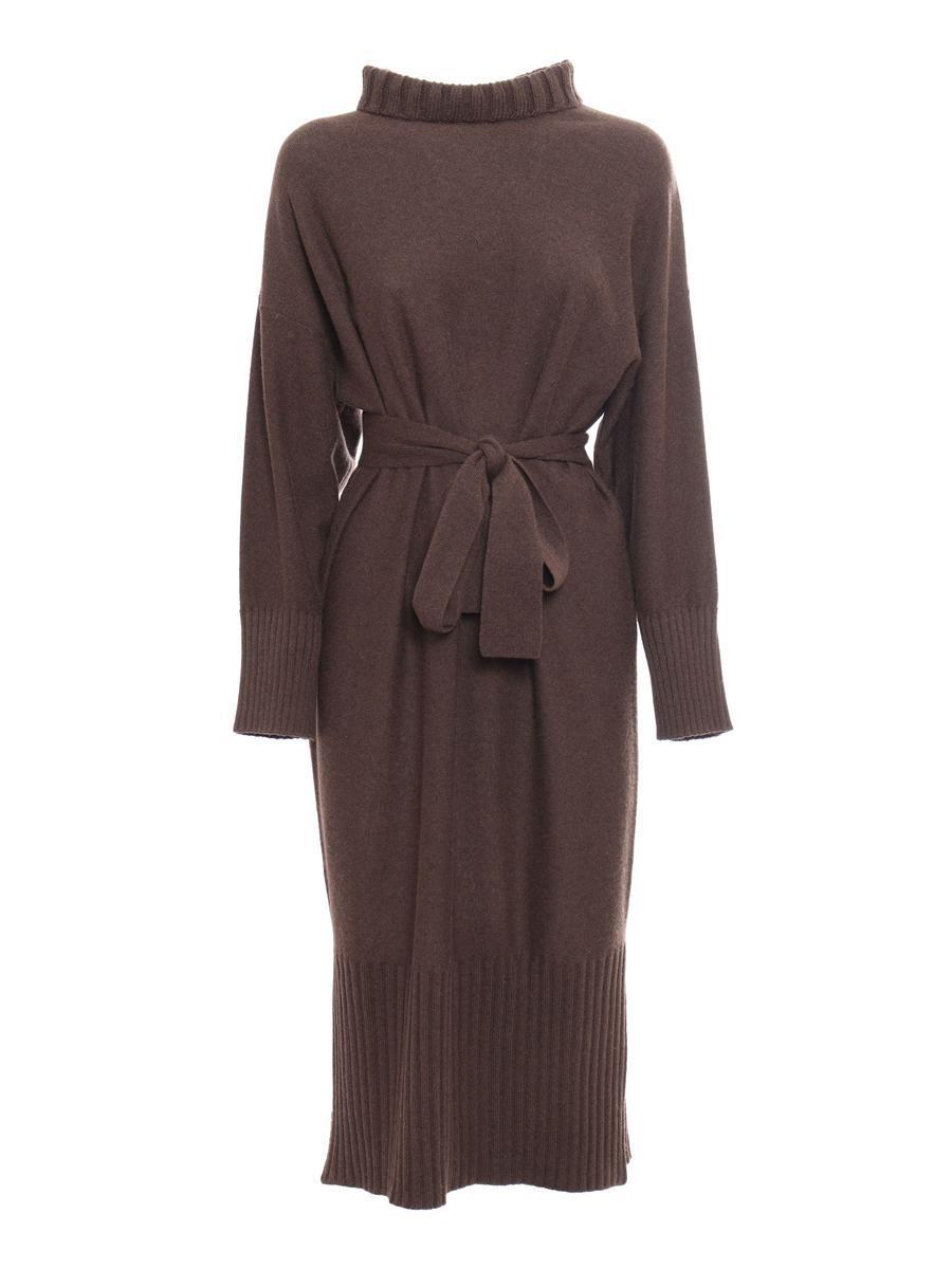 Antonelli Midi Dress in Brown