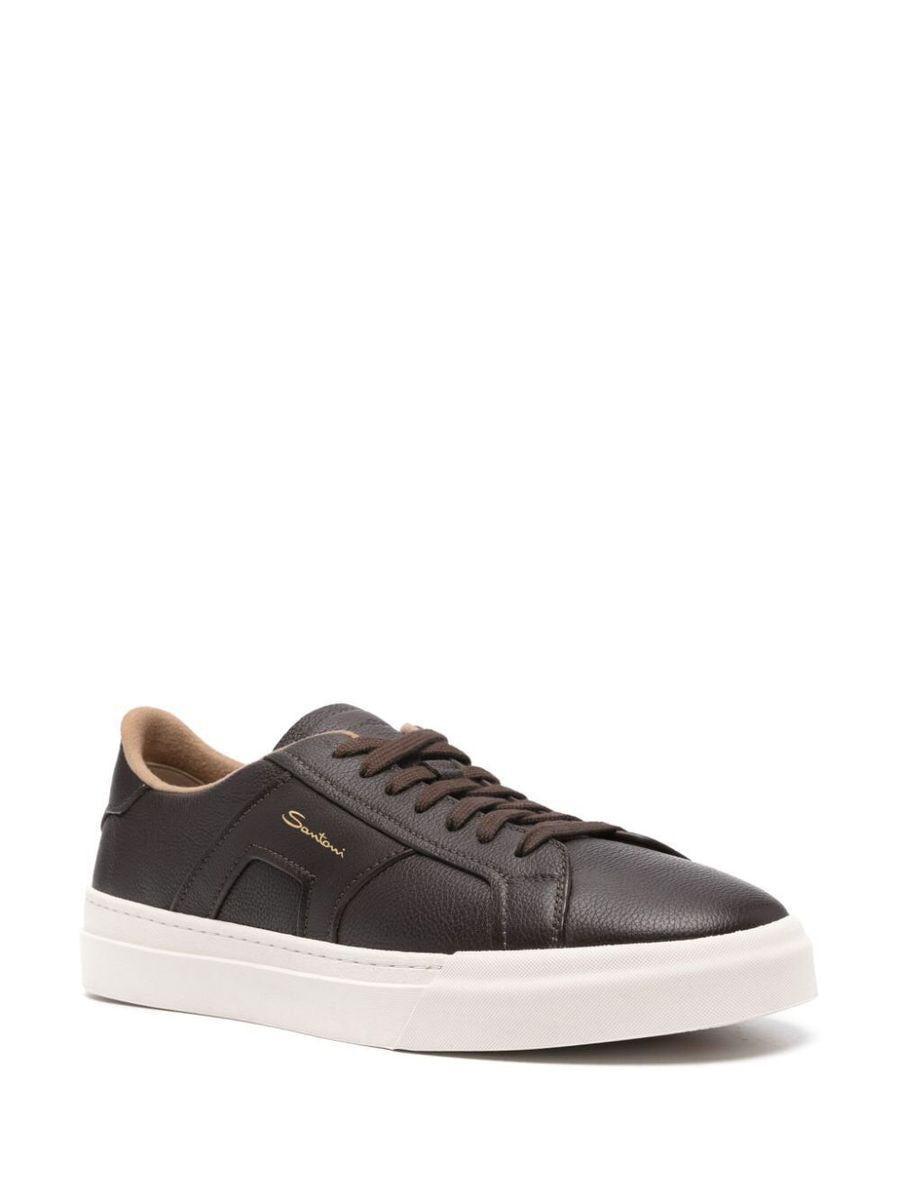 Santoni Dbs Sneakers Shoes in Brown