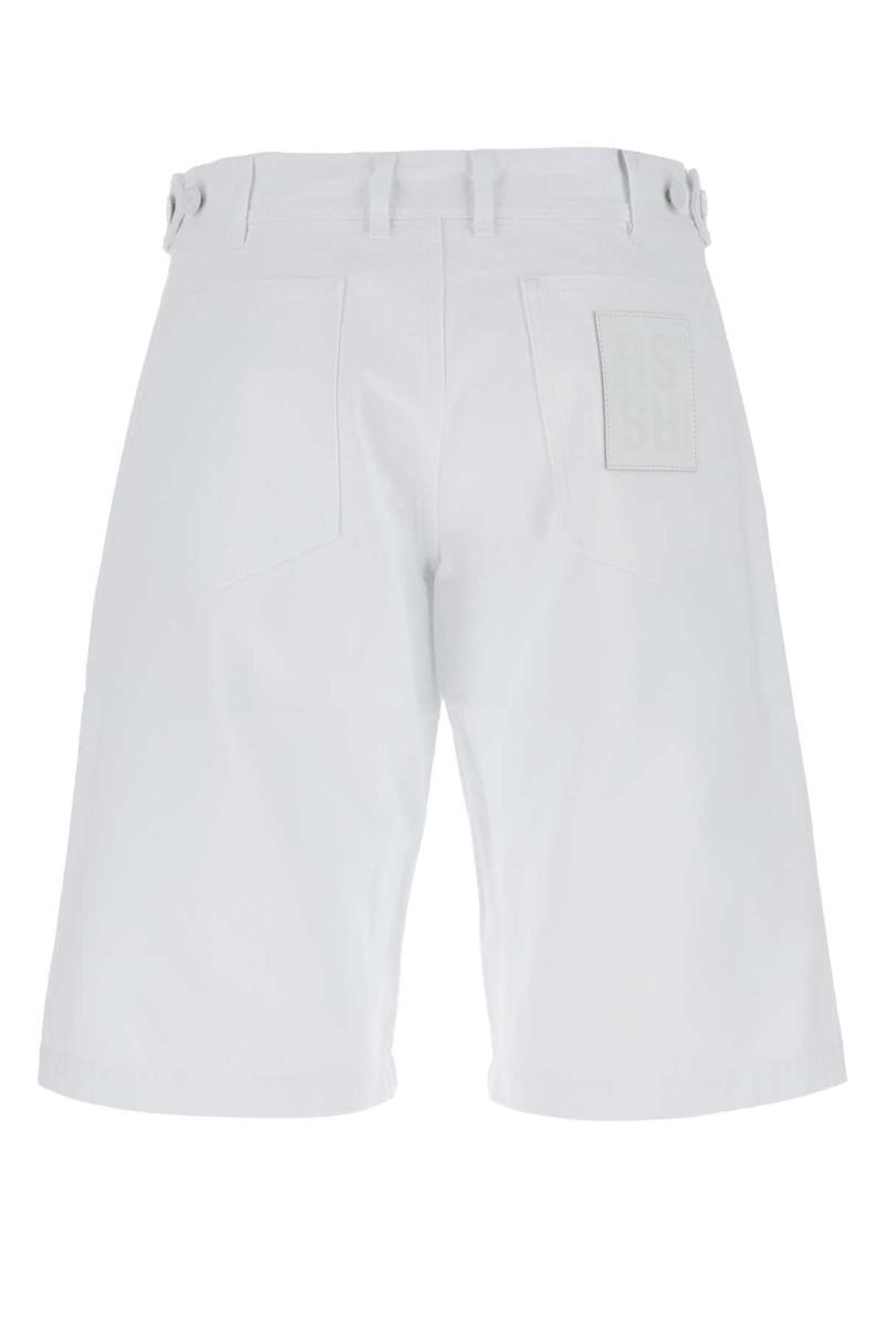 White Denim Bermuda Shorts