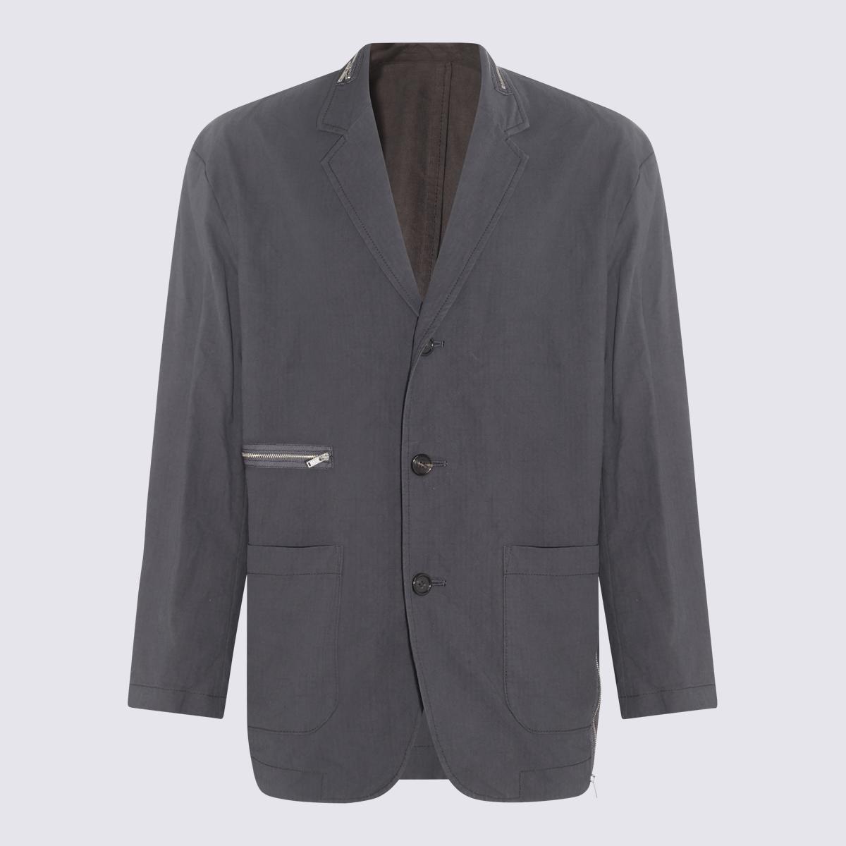 Undercover Dark Grey Cotton Blazer in Multicolor