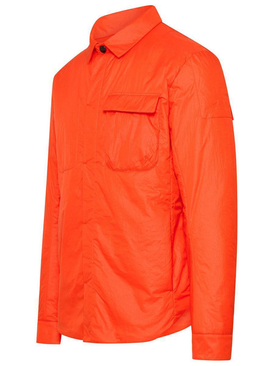 Premiata Dolphin Jacket In Orange Nylon in Orange