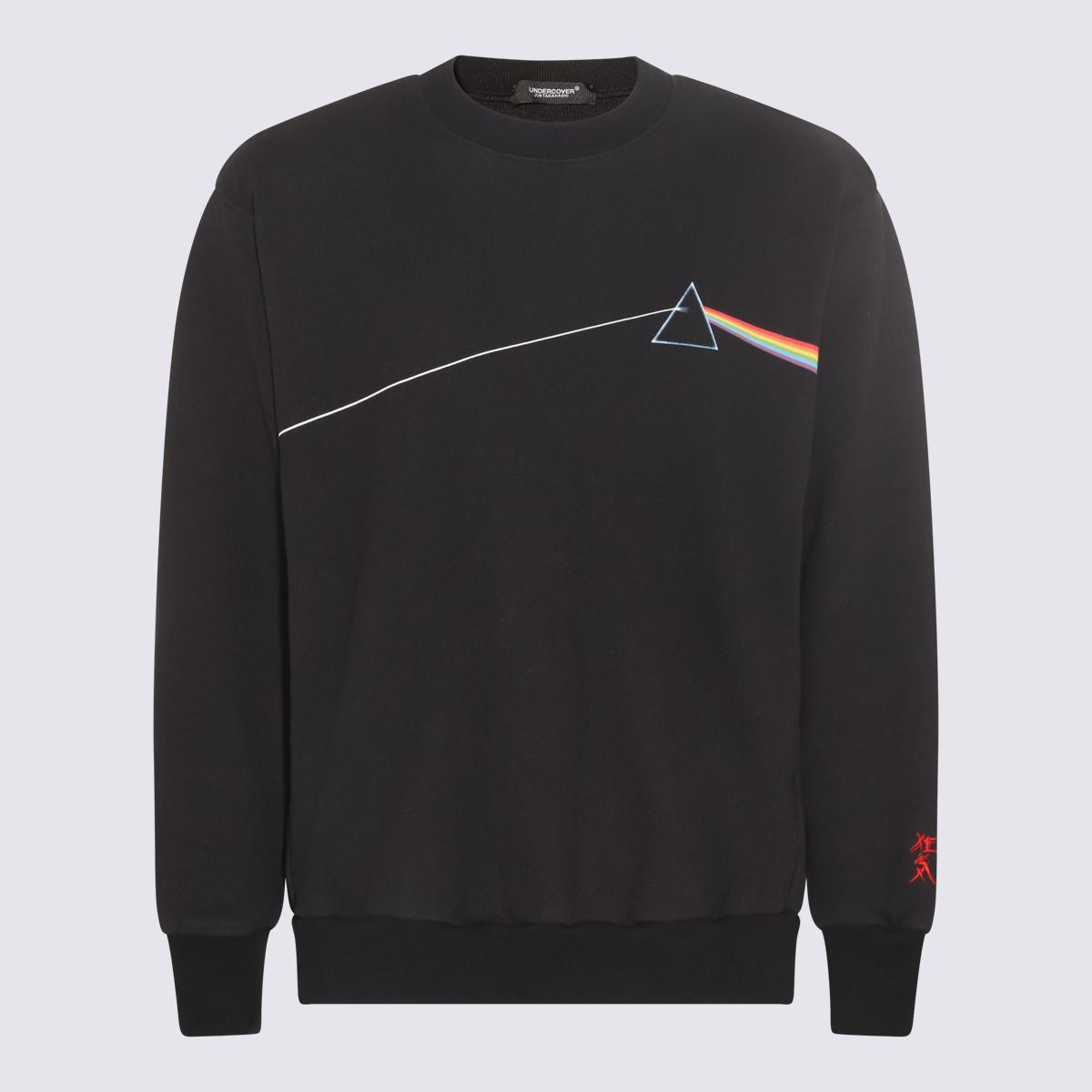 Undercover Black Multicolour Cotton Sweatshirt in Multicolor