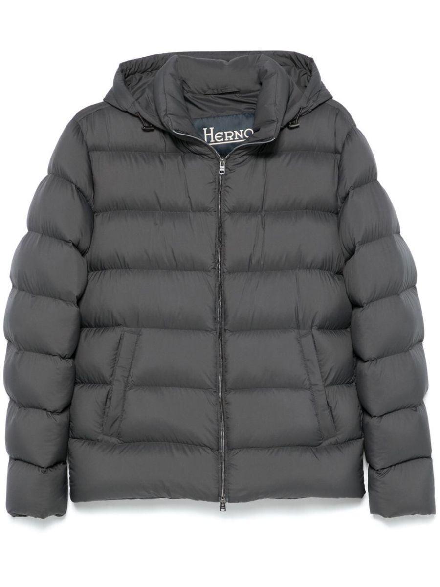 Herno Hooded Quilted Bomber Jacket