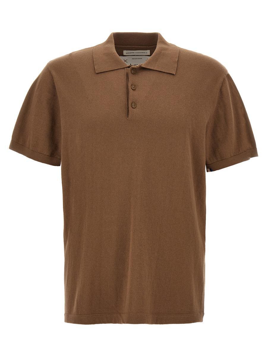 Extreme Cashmere 'N°352 Avenue' Polo Shirt in Brown