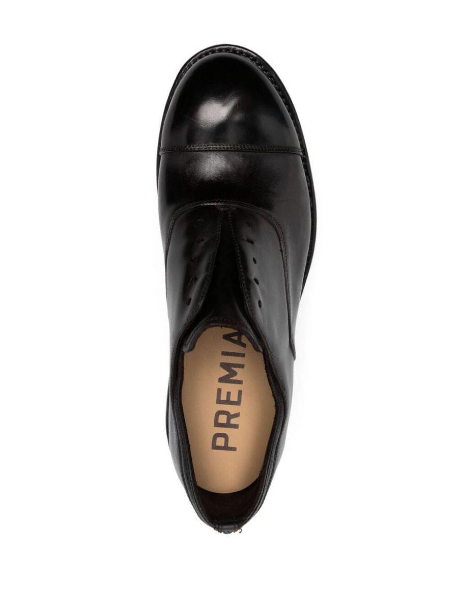 Premiata King Brass Derby Shoes in Black