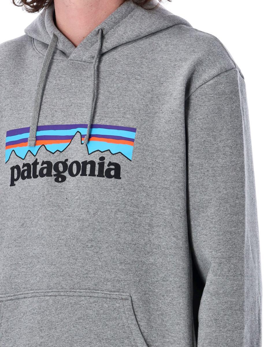 Patagonia P-6 Logo Uprisal Hoodie in Grey