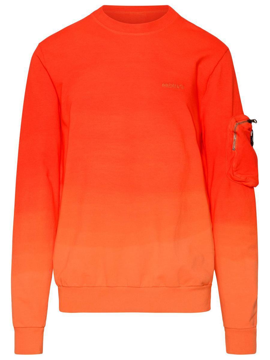 Premiata Nilo Sweatshirt In Orange Cotton in Orange