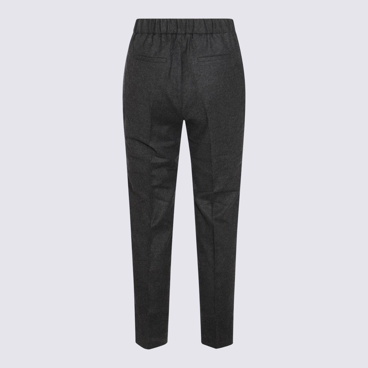 Antonelli Dark Grey Wool Blend Pants in Grey