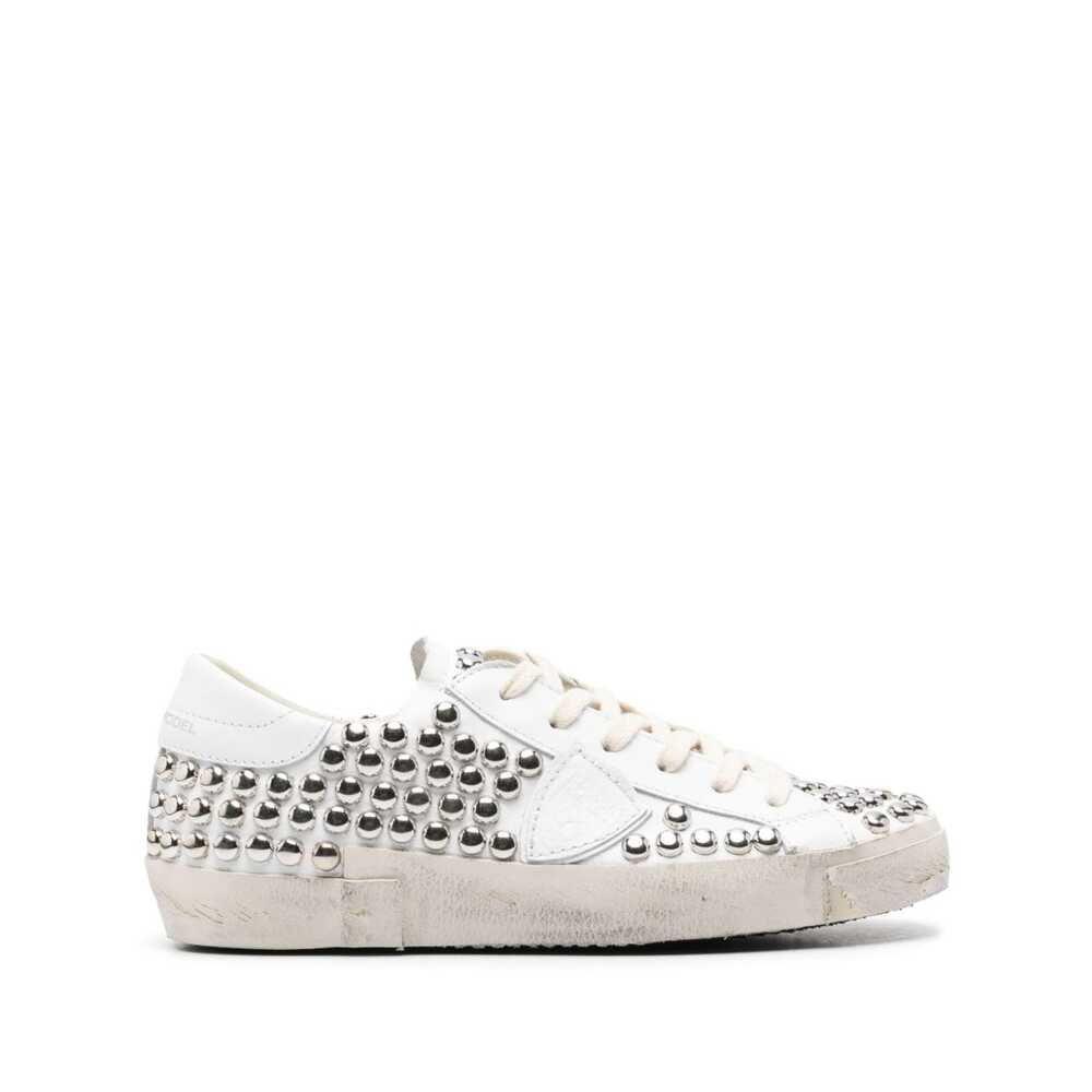 Philippe Model Prsx Low Goujons White Sneaker in White