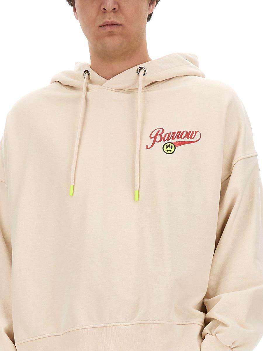 Barrow Sweatshirt With Logo Unisex in Beige