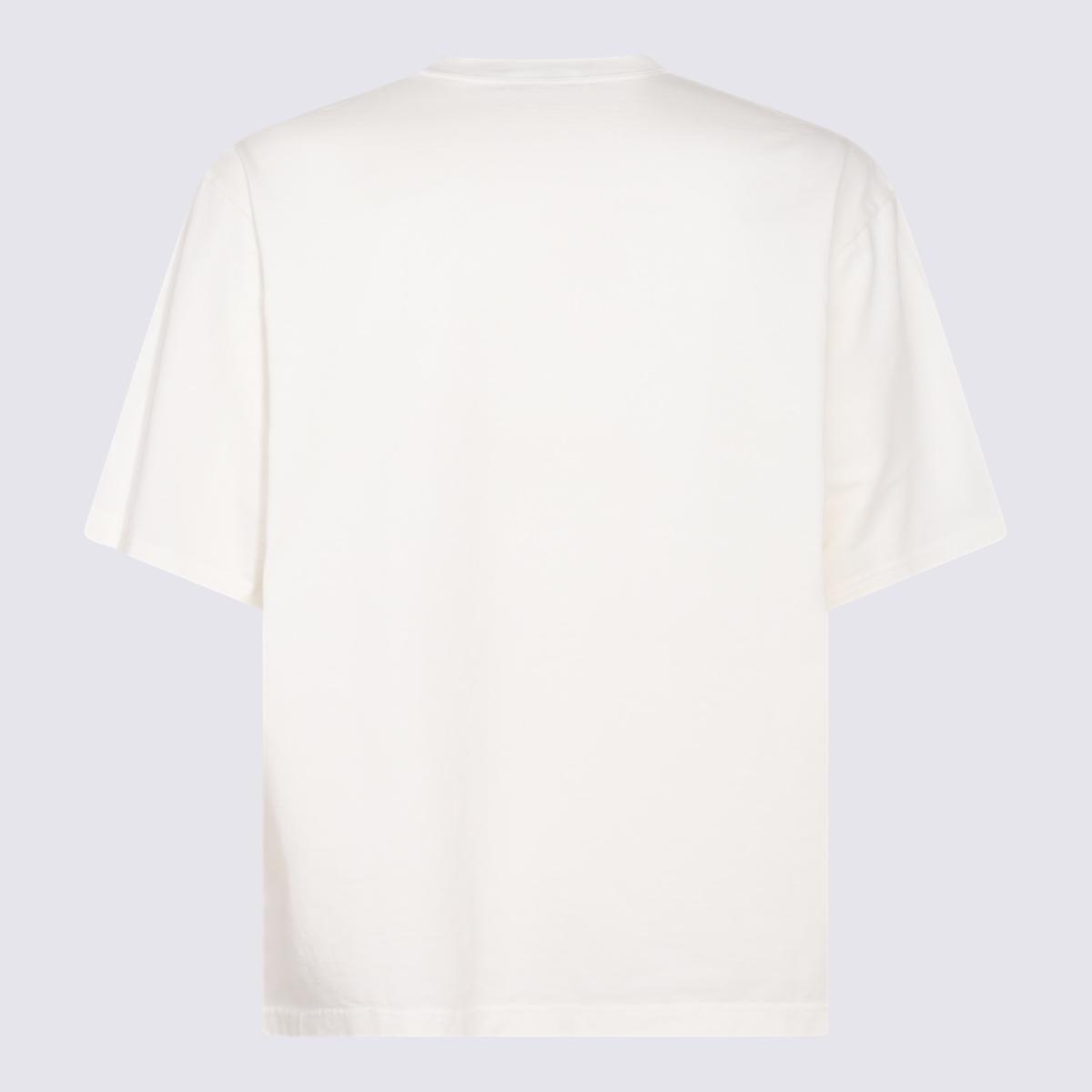 Undercover White And Black Cotton T-Shirt in Multicolor