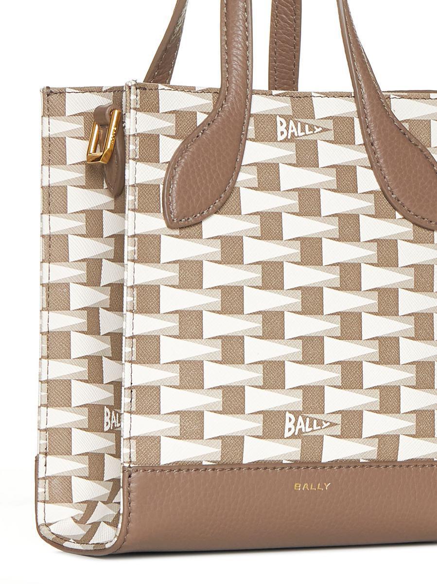 Bally Mini Pennant-Printed Top Handle Bag