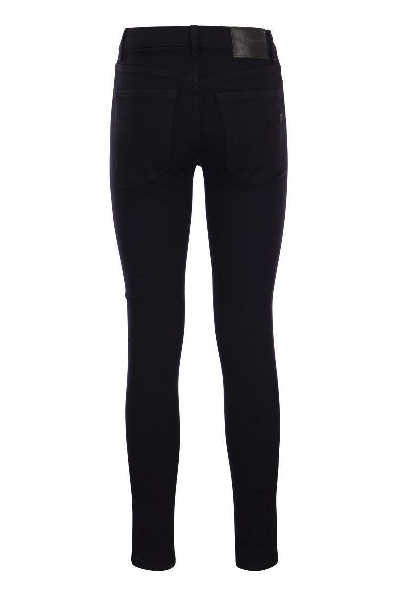 Dondup Iris - Super Skinny Fit Jeans in Black