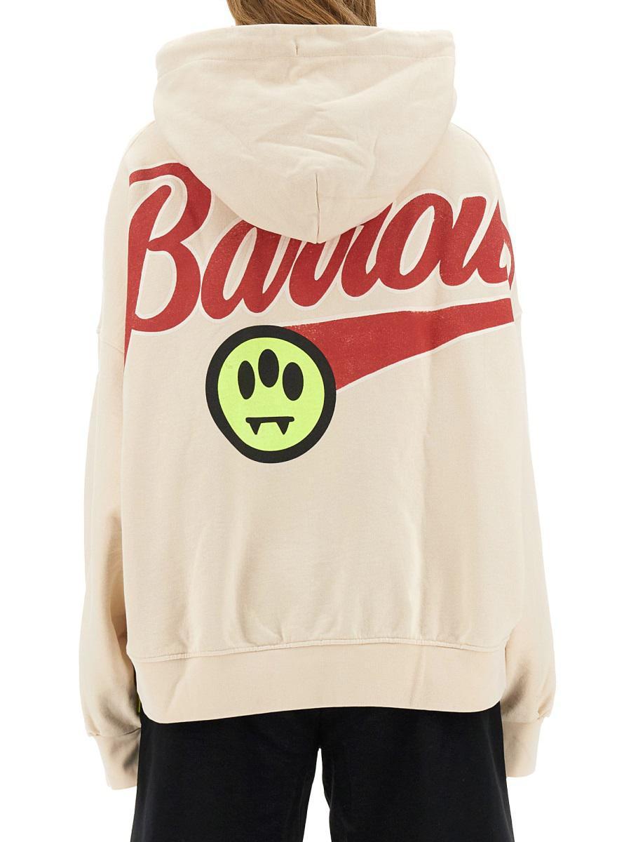 Barrow Sweatshirt With Logo Unisex in Beige