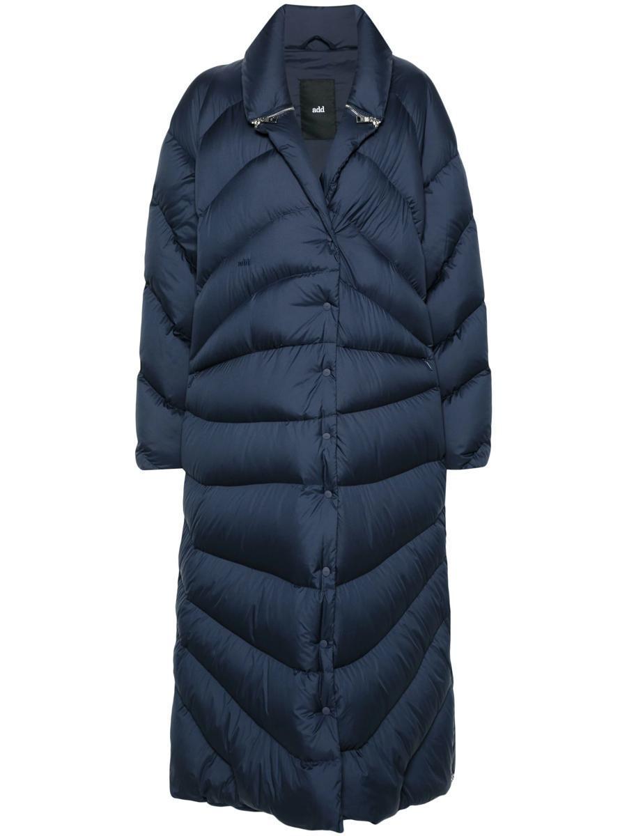 Add Long Down Coat Clothing in Blue