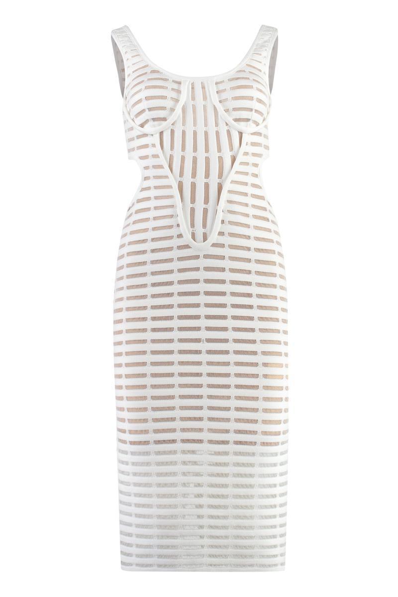 Genny Knitted Dress in White