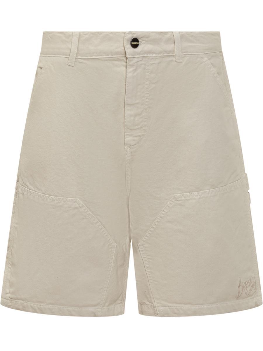 Barrow Canvas Shorts in Beige