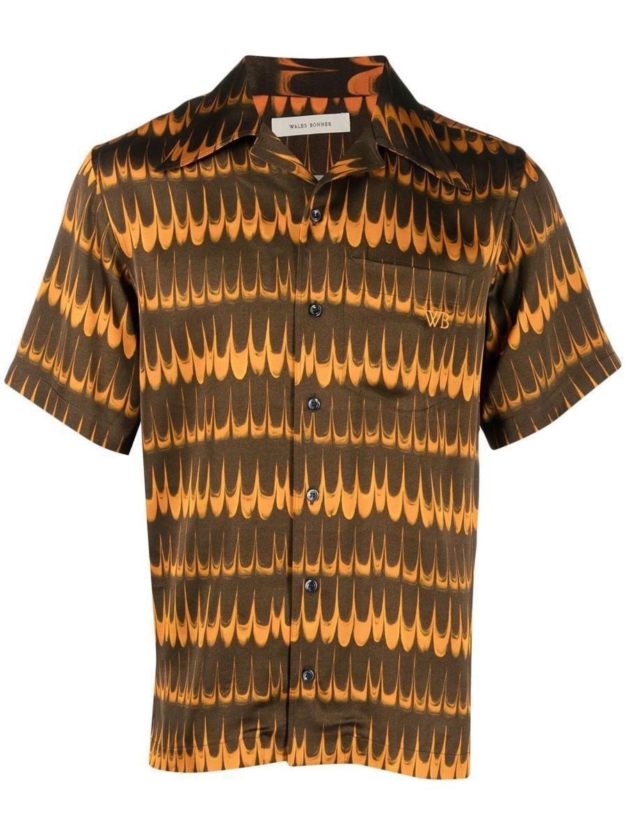 Wales Bonner Rhythm Shirt Clothing in Brown