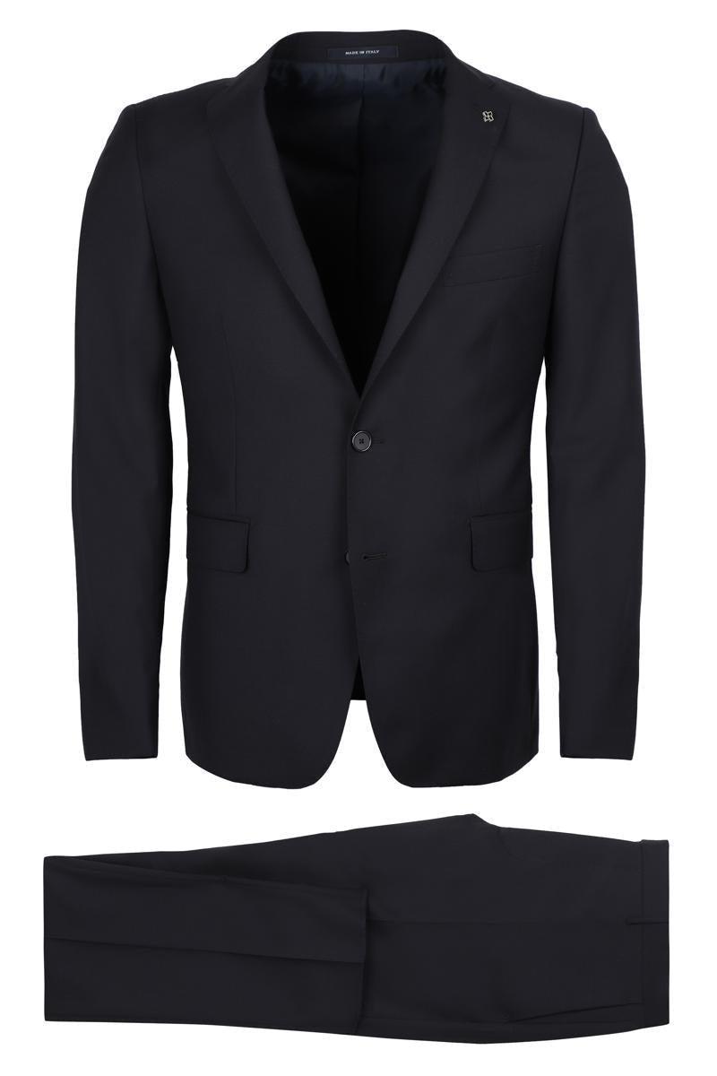 Tagliatore Virgin Wool Two Piece Suit in Blue