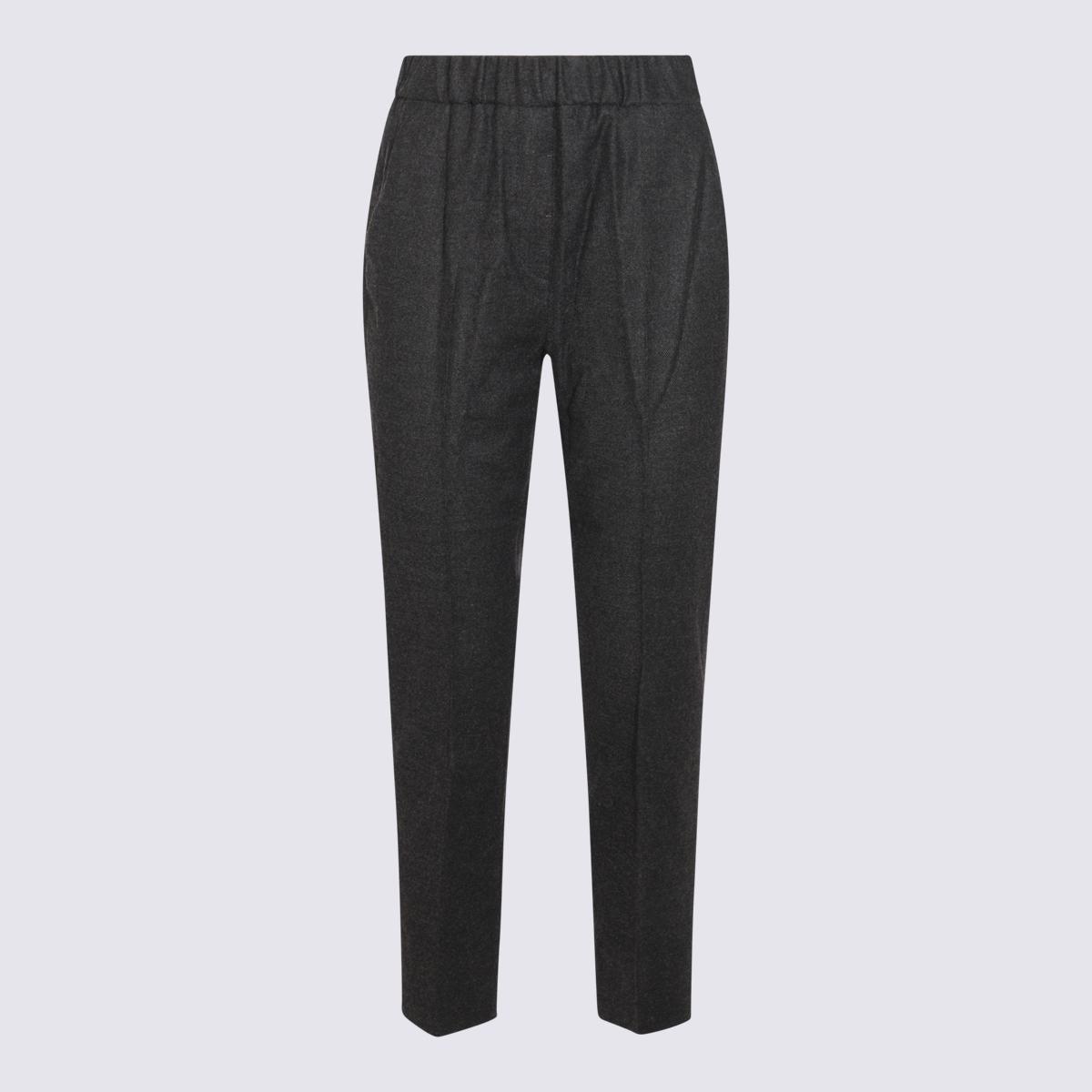 Antonelli Dark Grey Wool Blend Pants in Grey