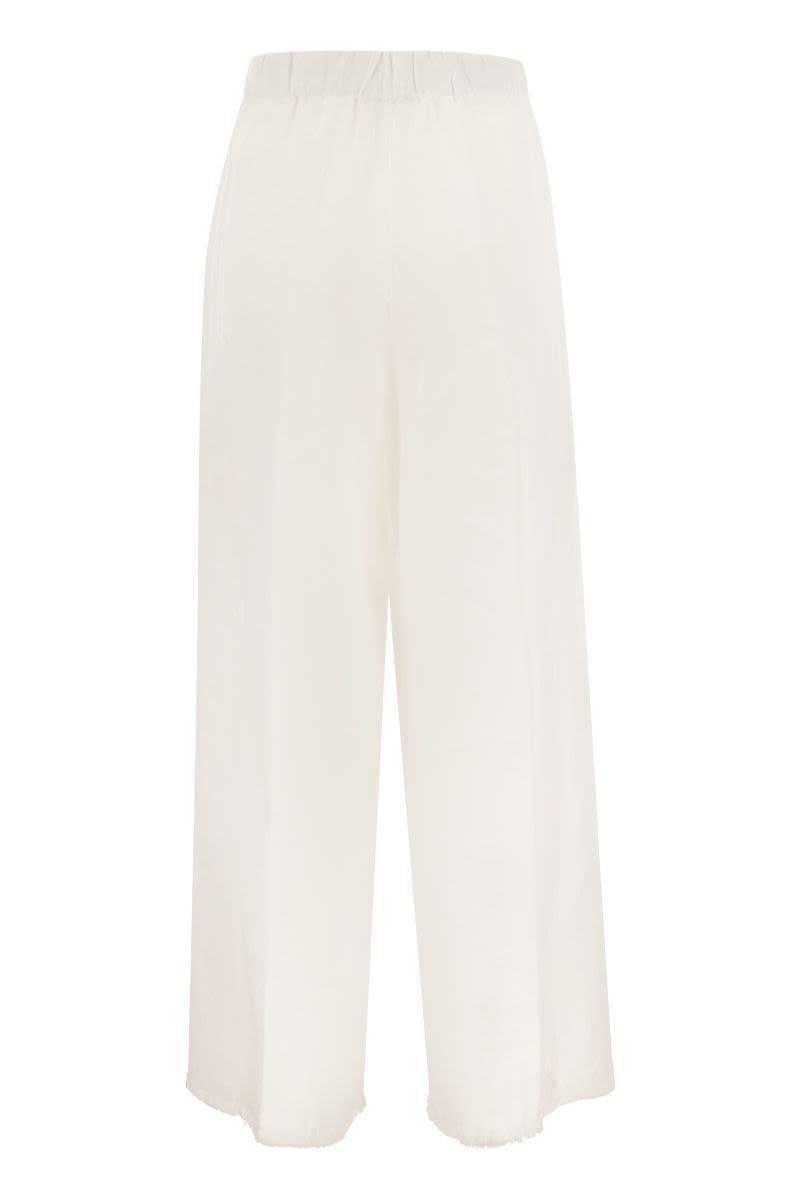 Antonelli Ryan - Loose Linen Trousers in Beige