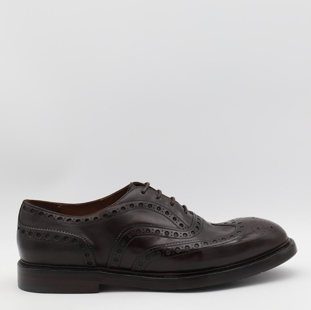 Premiata Black Lace Up Shoes in Chestnut Lav.