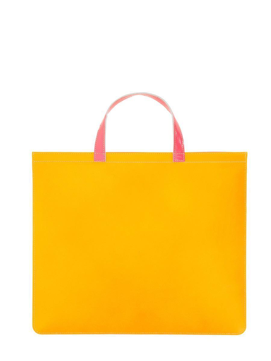 Super Fluo Leather Tote Bag