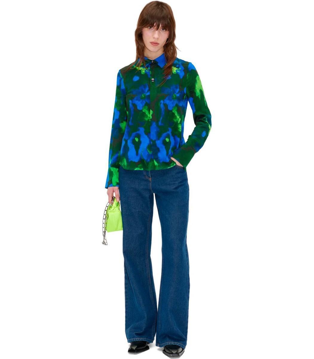 Stine Goya Rija Blue And Green Shirt