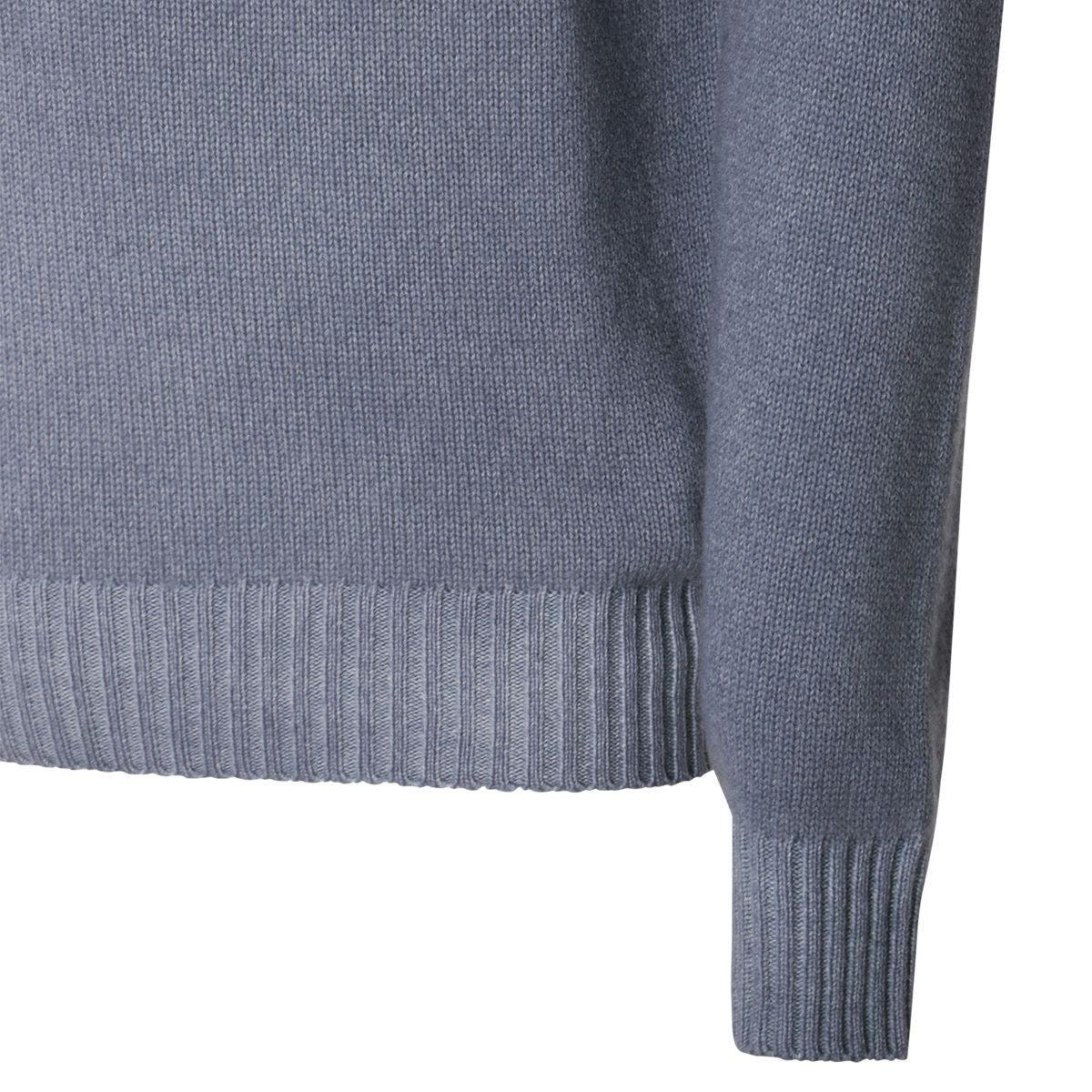 Malo Grey Wool Knitwear in Blue