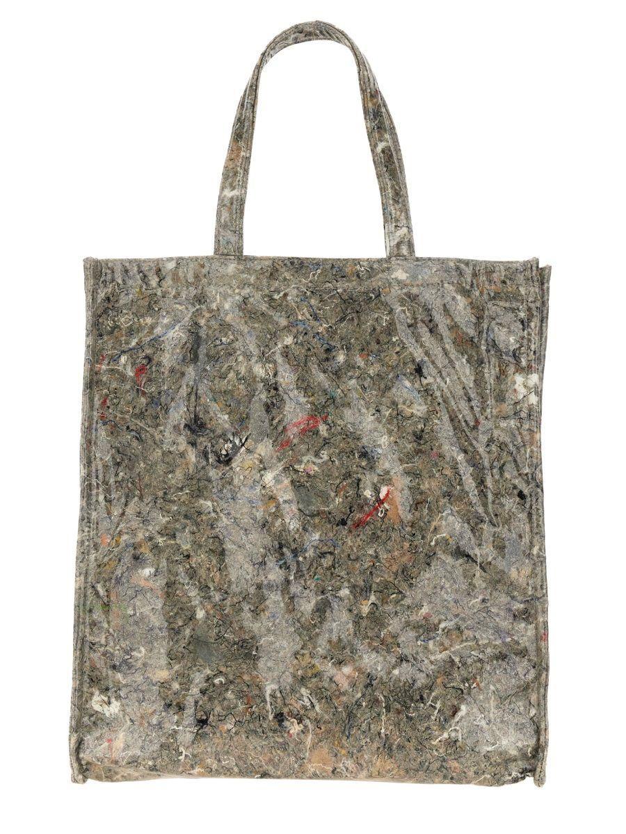 Uma Wang Small Shopping Bag in Grey Brown