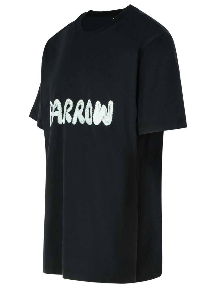 Barrow Black Cotton T-Shirt in Black