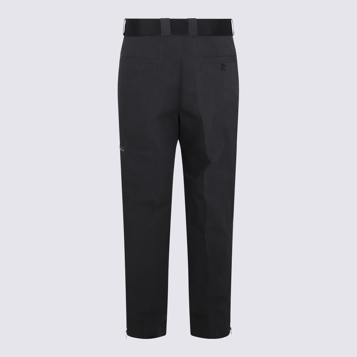 Undercover Black Cotton Pants in Multicolor