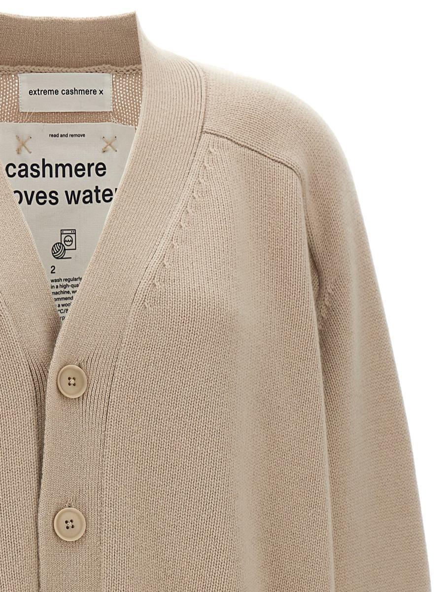 Extreme Cashmere 'N°378 Taurus Eggshell' Cardigan in Beige