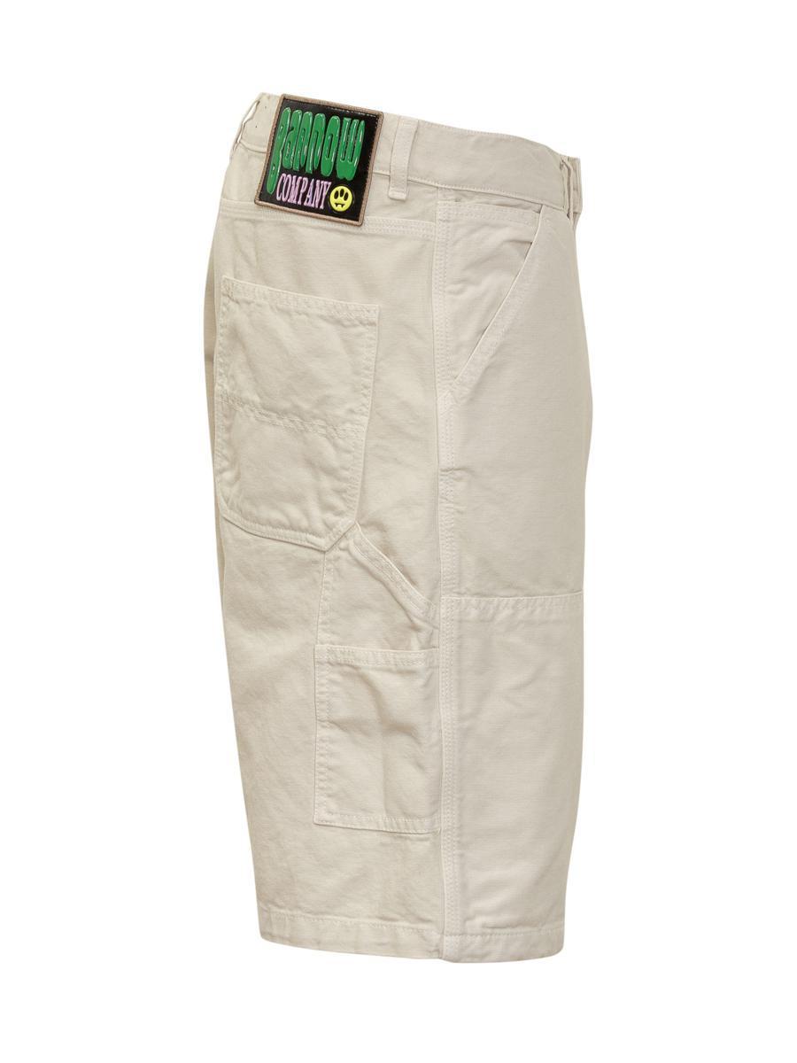 Barrow Canvas Shorts in Beige