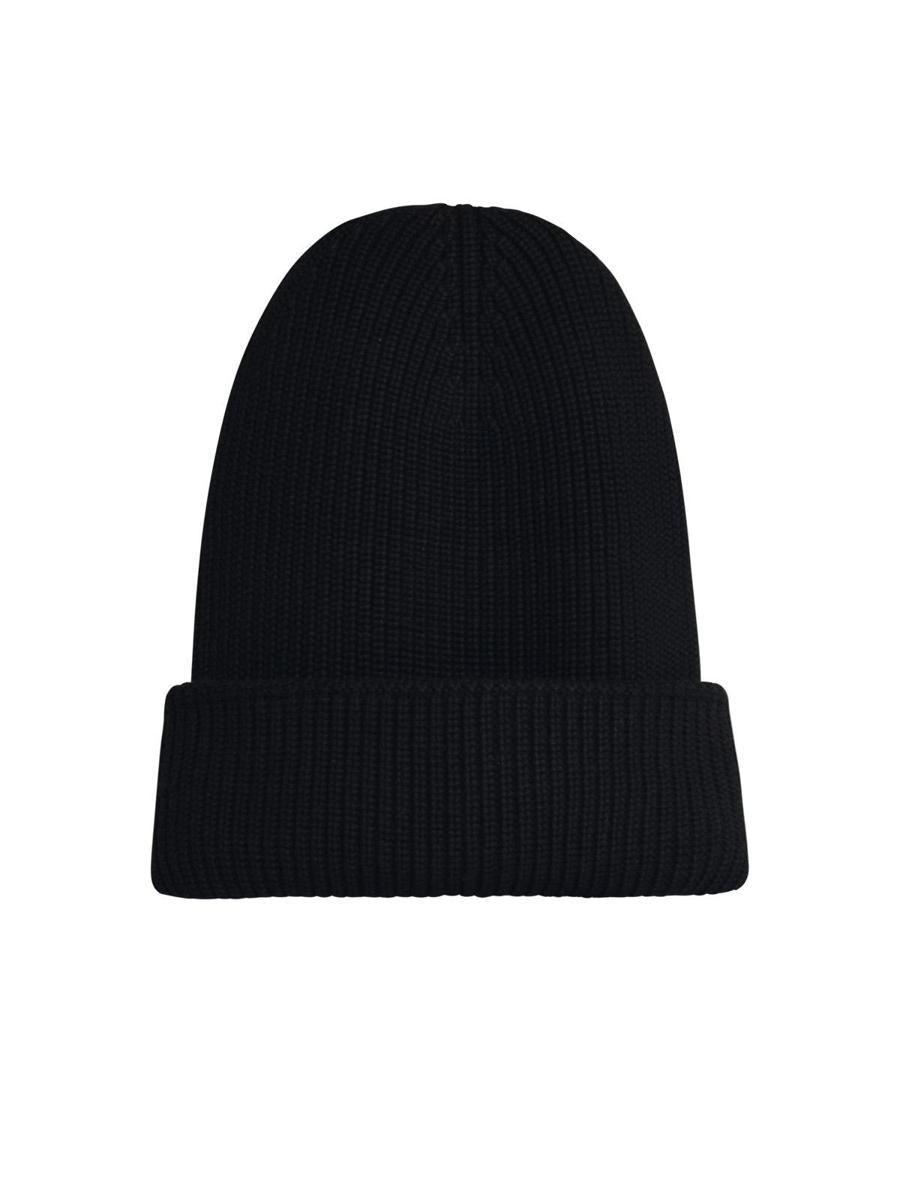 Barrow Black Cotton Blend Beanie in Black