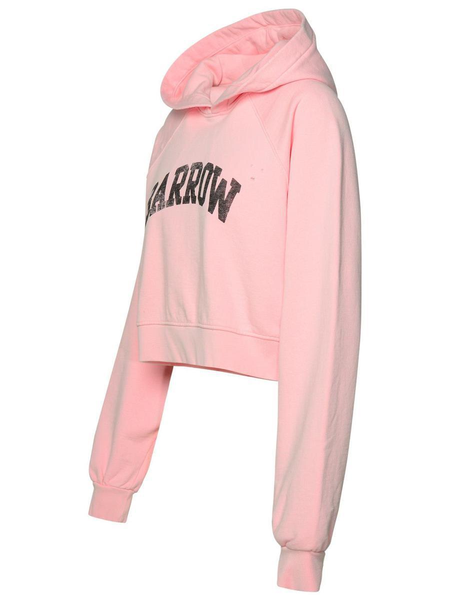 Barrow Pink Cotton Sweatshirt in Pink