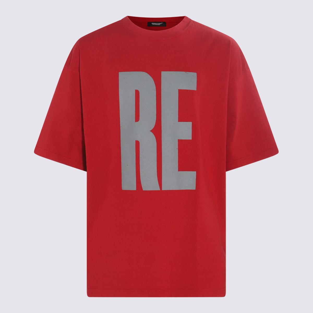 Undercover Dark Red Cotton T-Shirt in Multicolor