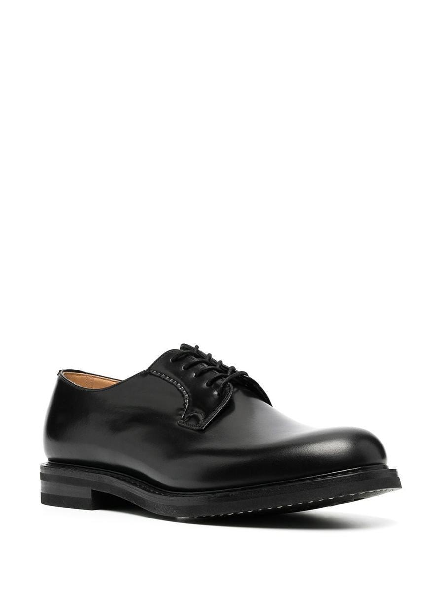 Church'S Shannon Brushed Leather Derby Shoes in Black