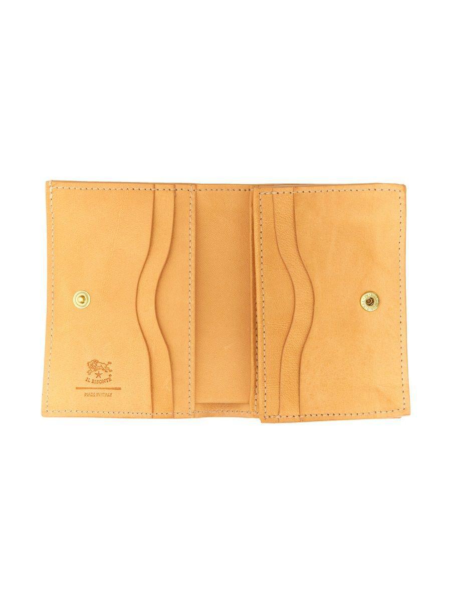 Il Bisonte Small Leather Wallet in Brown