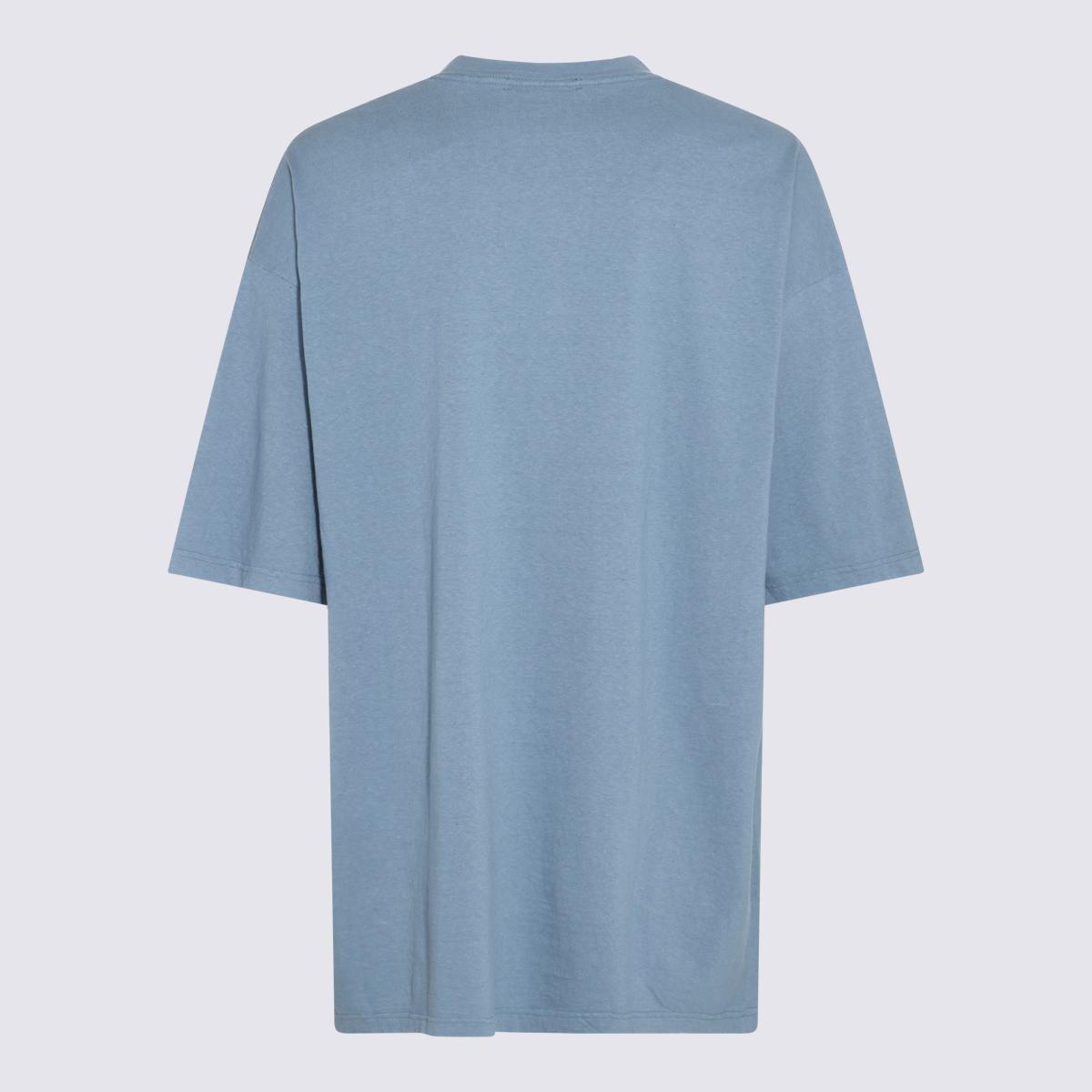 Undercover Light Blue Cotton T-Shirt in Multicolor