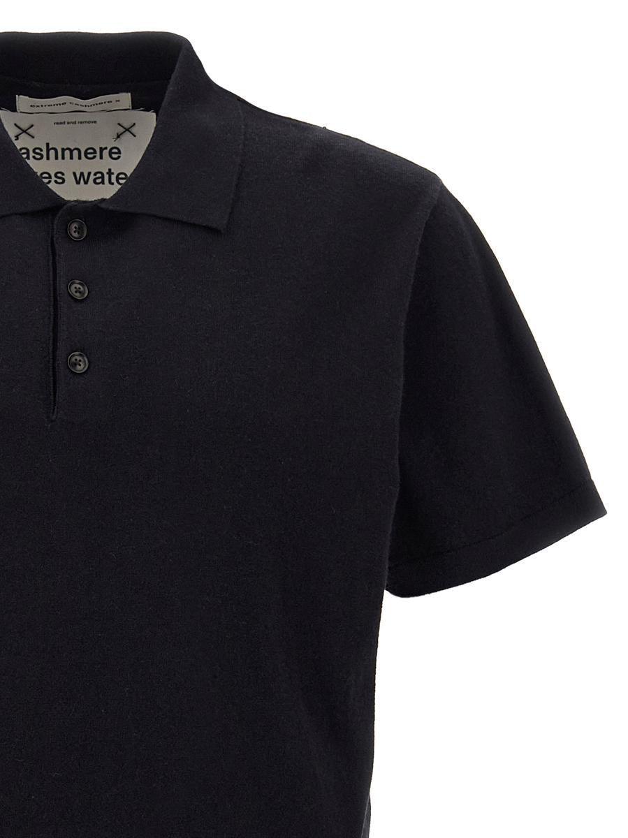 Extreme Cashmere 'N°352 Avenue' Polo Shirt in Blue