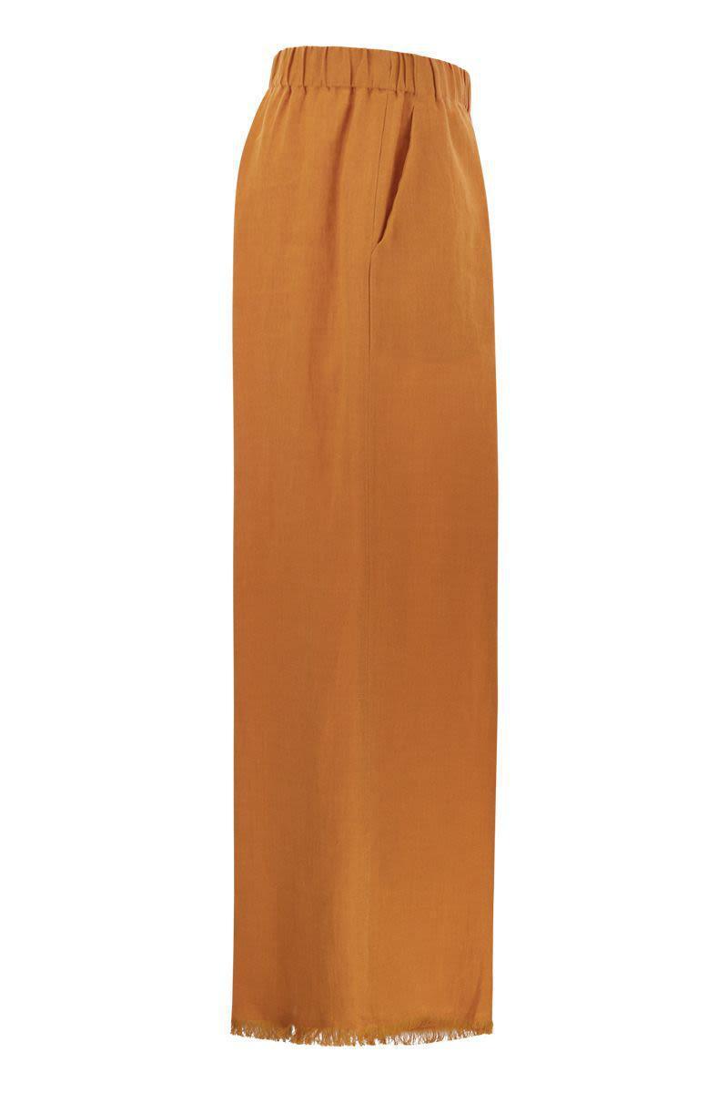 Antonelli Ryan - Loose Linen Trousers in Orange