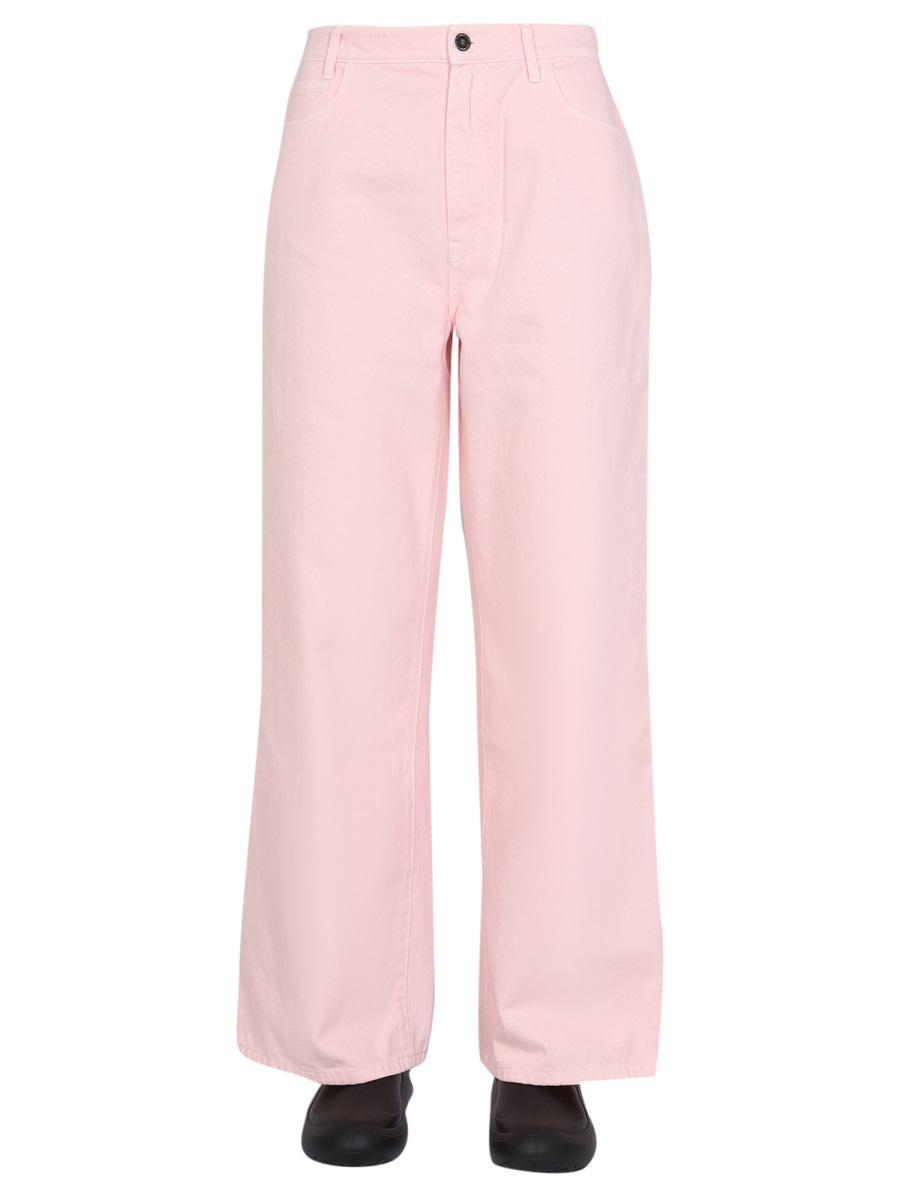 Raf Simons Wide Leg Pants in Pink