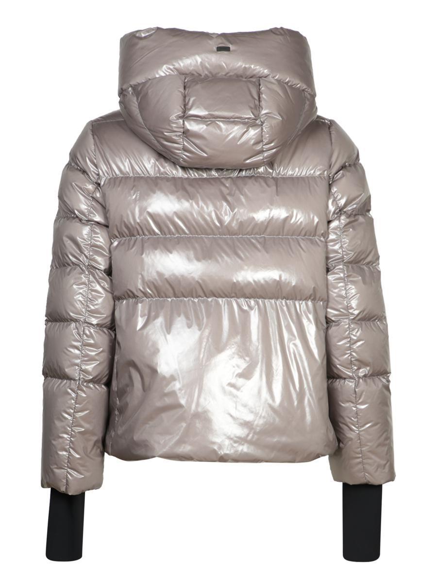 Gloss Grey Puffer Jacket